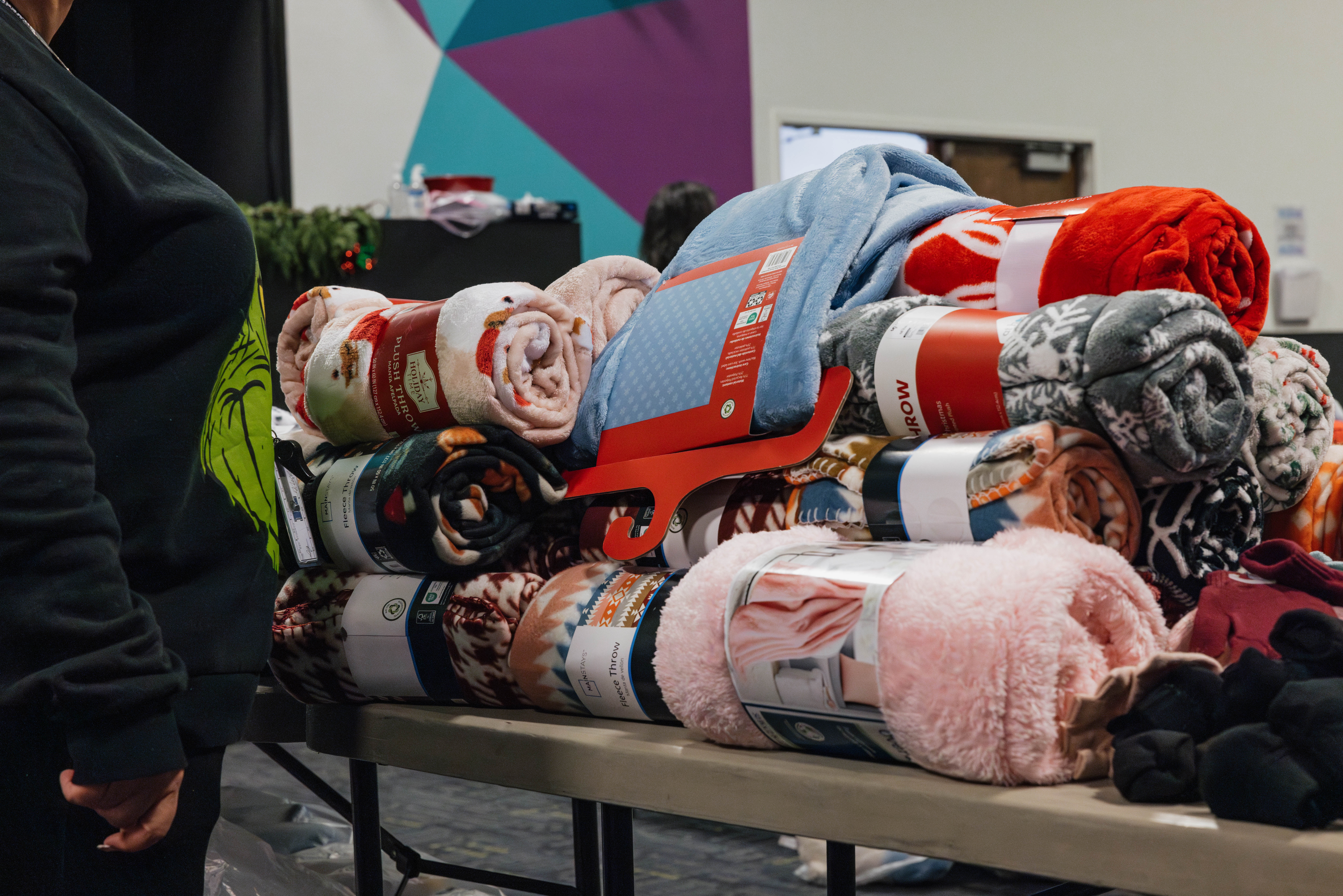 Blankets collected for children and families