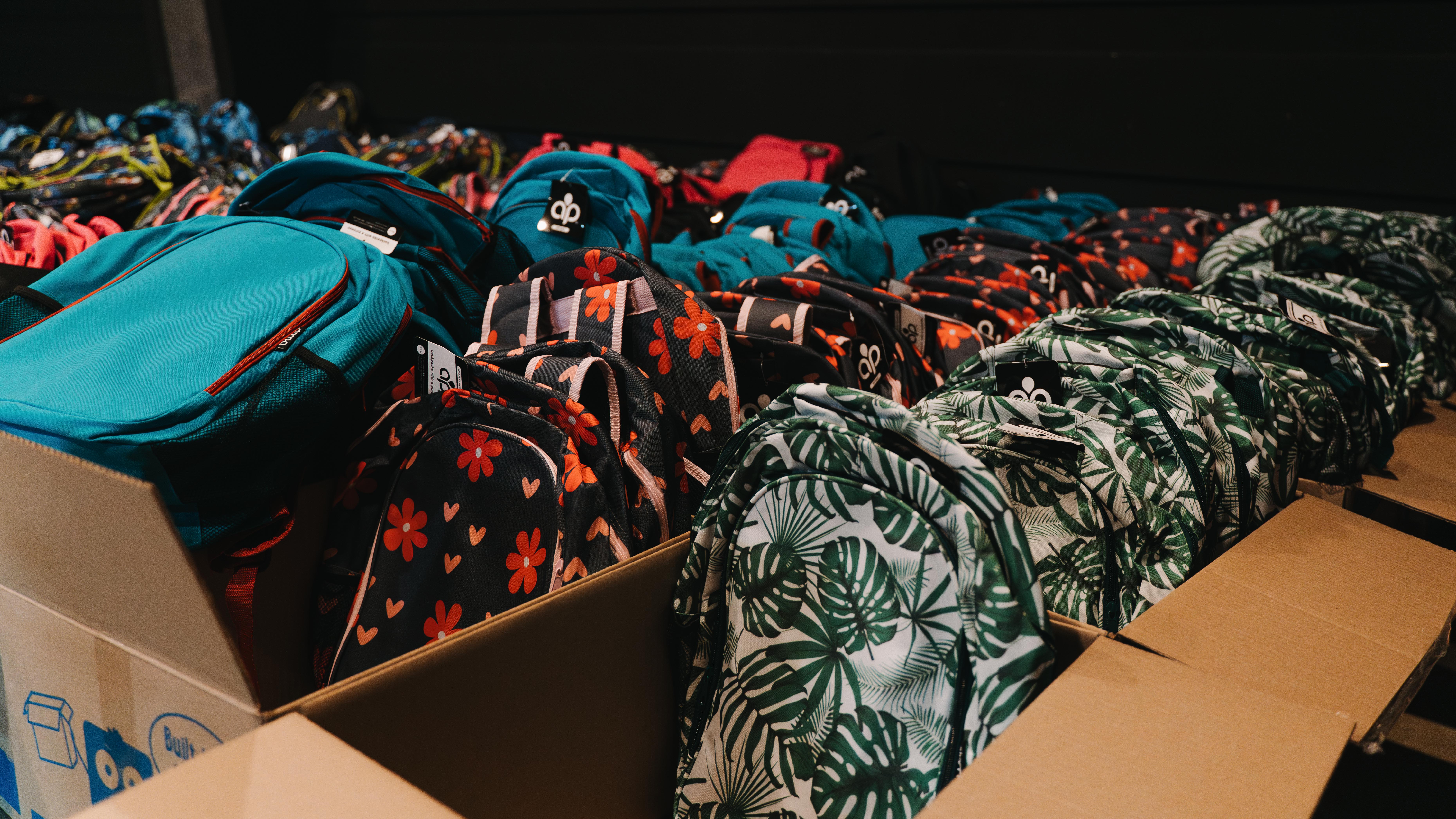 Backpack giveaway at Legacy Church Clovis