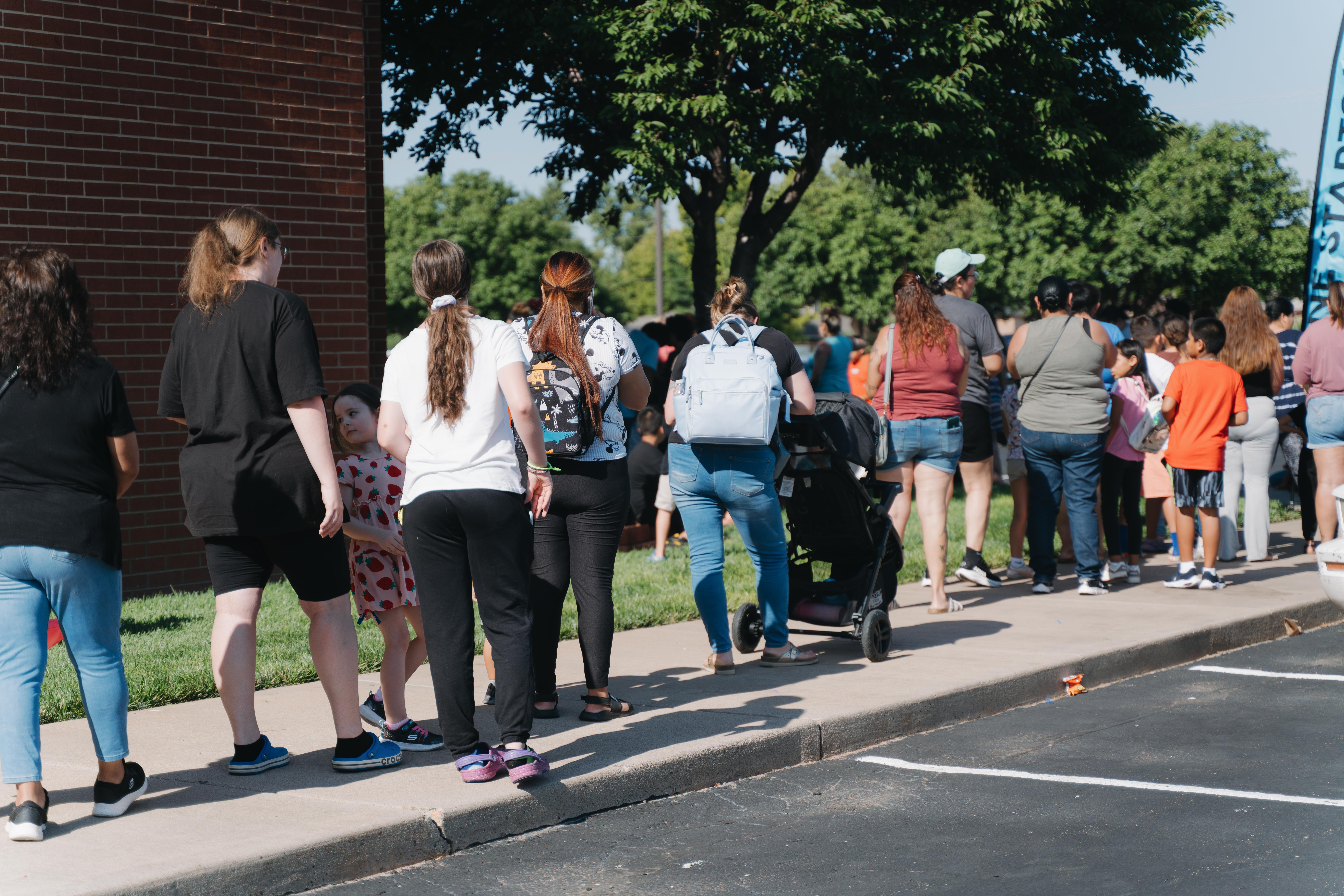 Backpack giveaway at Legacy Church Clovis